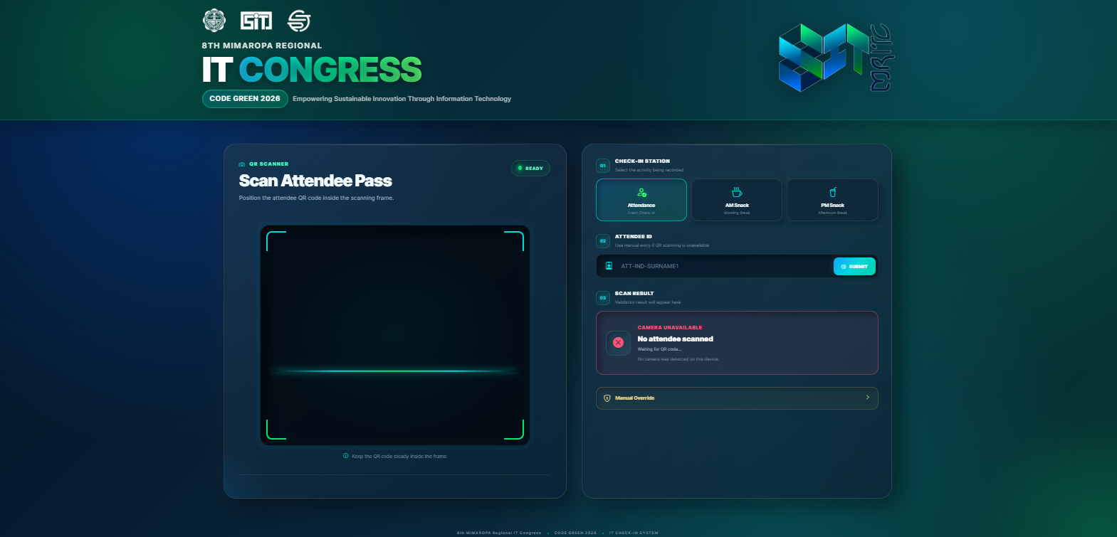 QR-Based Attendee System website preview image